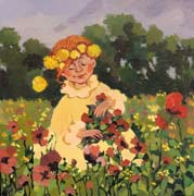 The girl in poppies